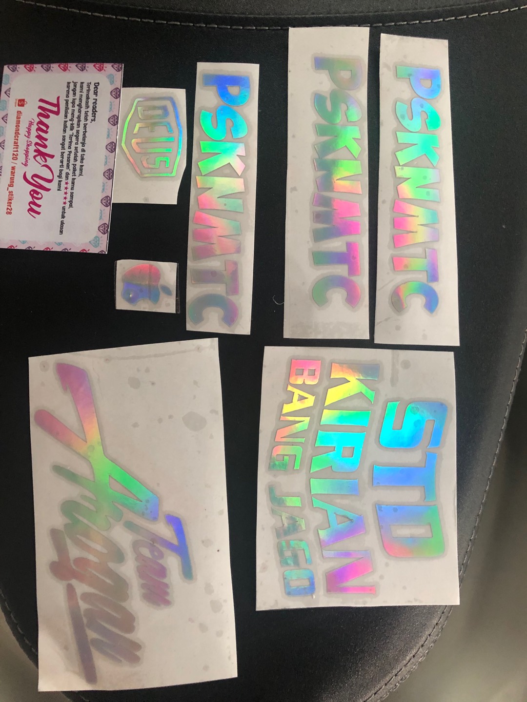 Sticker Hologram Motor Viral
