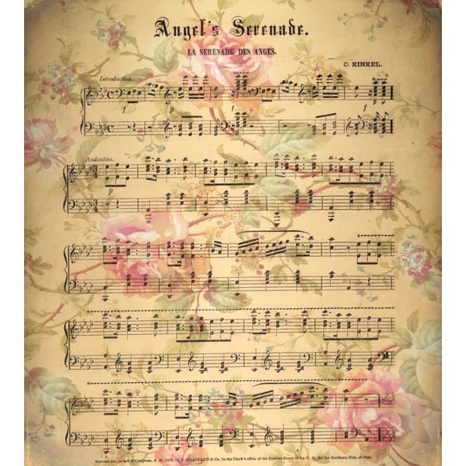 Kertas Scrapbook - Vintage Music_NO Design