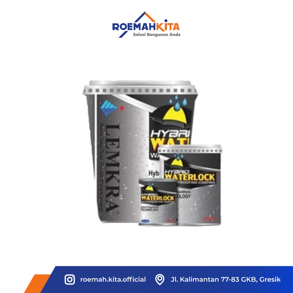 CAT ANTI BOCOR  LEMKRA WATERLOCK 5 KG | Cat Pelapis Anti Bocor Waterproofing Coating | Coating