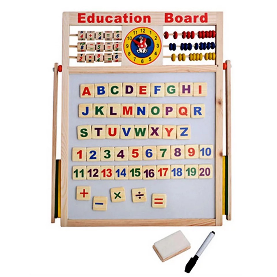 Education Board Papan Tulis Anak Papan Mainan Anak Puzzle Anak Wooden Toys Mainan Kayu Puzzle Huruf