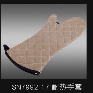 2pcs sanneng 17 inch cotton oven mitt sn7992/sarung tangan tahan panas