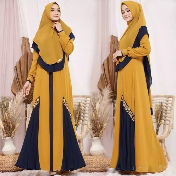 SYARI DEVINA Maxi dress Muslim Gamis Wanita