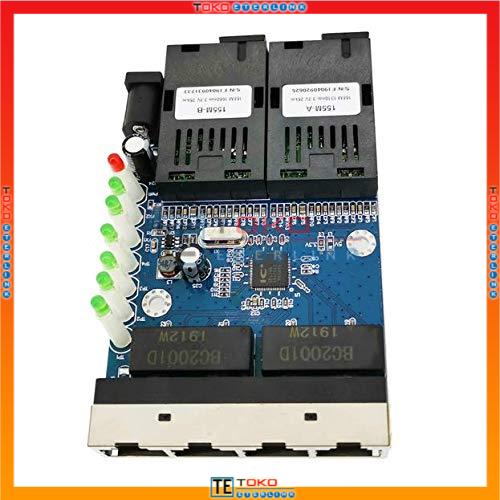 【Support POE】10/100M 2F4E 2 SC 4 RJ45 Ethernet  PCBA Single Mode 5V-12V input-4