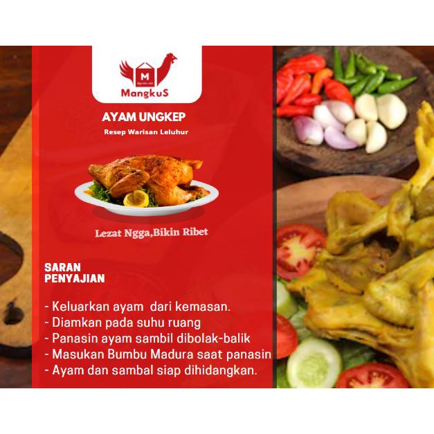 FROZEN FOOD - AYAM UNGKEP 1 EKOR BUMBU MADURA INSTANT SIAP 