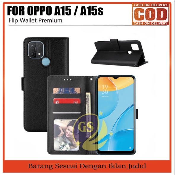 Flip Case OPPO A15 A15s A16K / A16E A12 A52 A92 Reno 4 F 4F A31 A91 F15 F11 Pro A5s A3s F9 F7 A7 Cover Leather Wallet