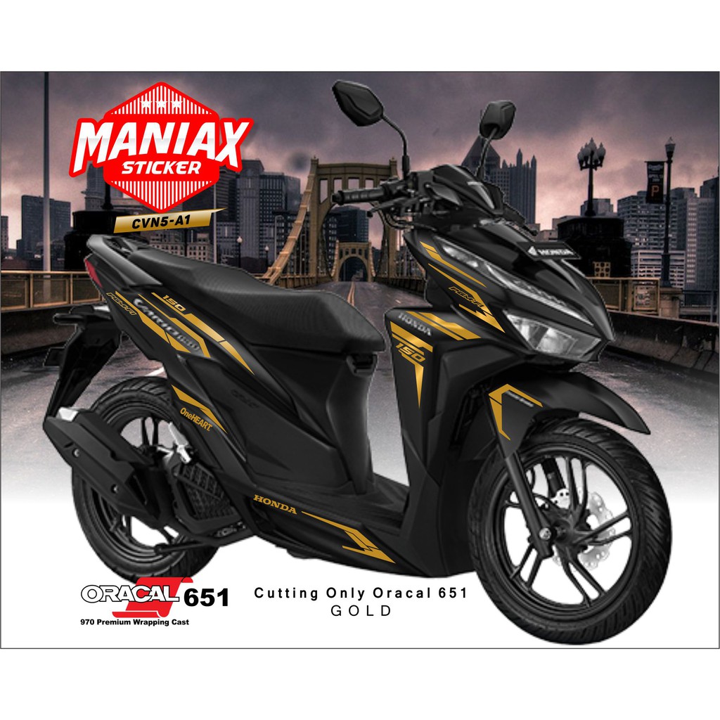 Jual Sticker Vario 150 Gold Cutting Sticker 125150 New Gold Stiker