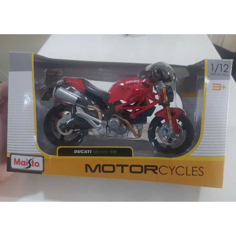 Miniatur Diecast Motor Maisto Ducati Monster 696 1/12