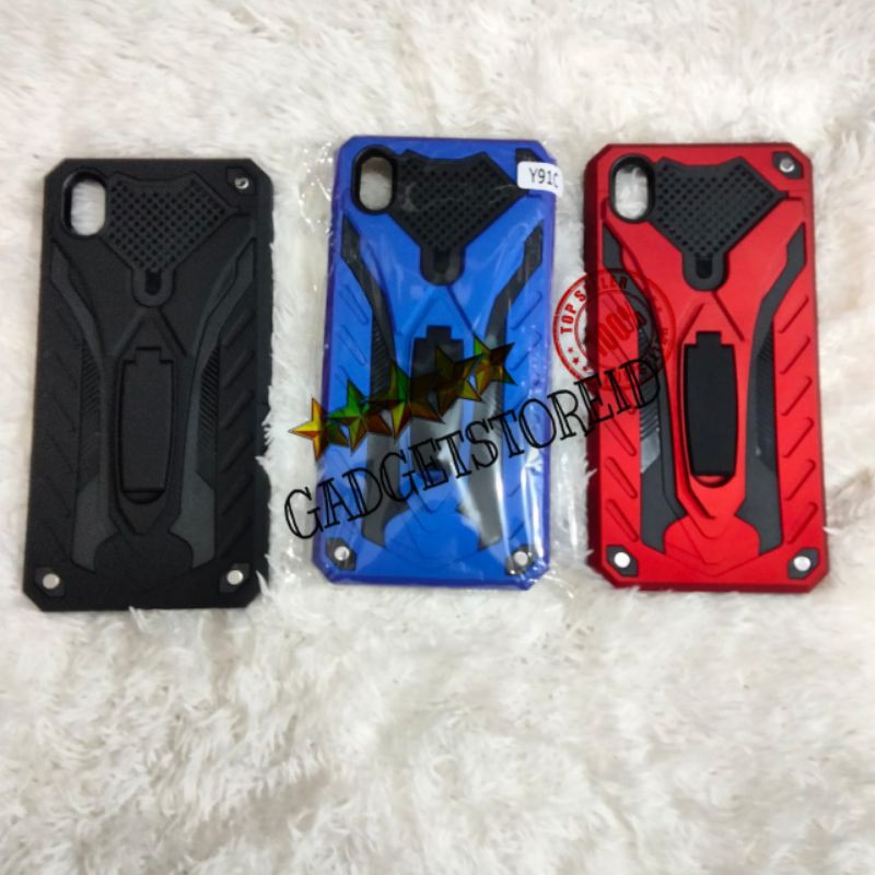 GG - Hard case robot Phantom Vivo Y91 C case Transformer standing Vivo Y91 C