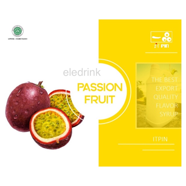 

ITPIN 2.5kg Syrup Passion Fruit Flavour Premium | Rasa Markisa