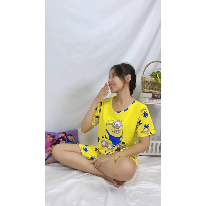 [12.12] RX FASHION - CUCI GUDANG SET BAJU TIDUR PENDEK WANITA XXL / BAJU TIDUR WANITA / PIYAMA IMPORT - NN