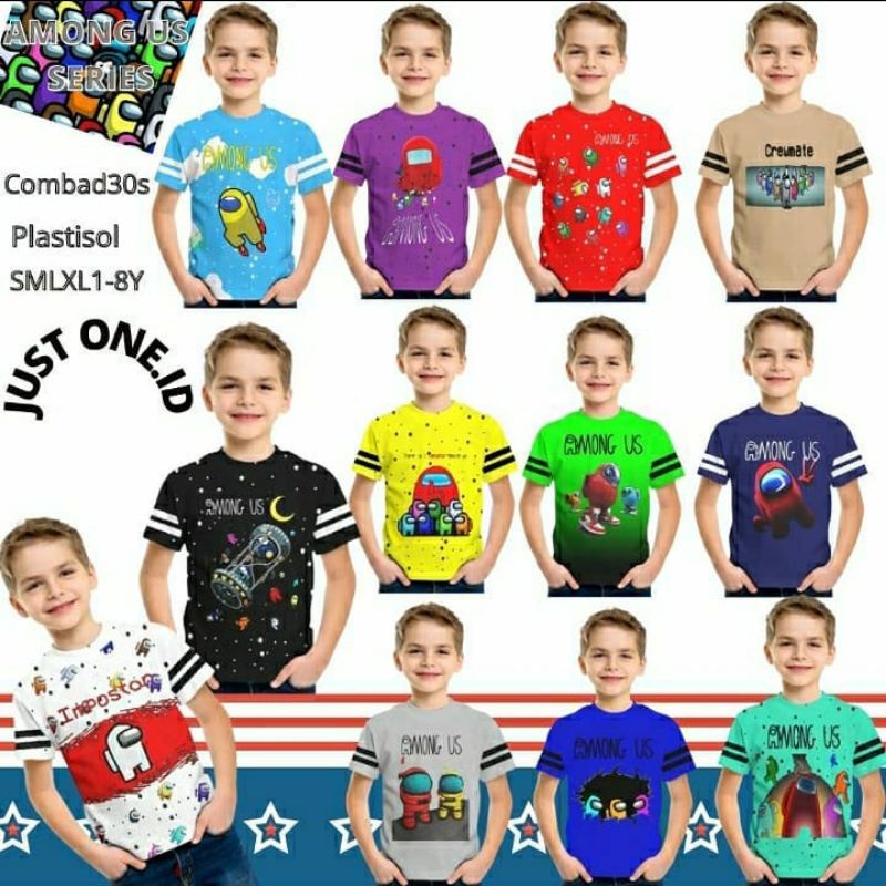 Kaos anak cowok among us kaos anak laki laki among us