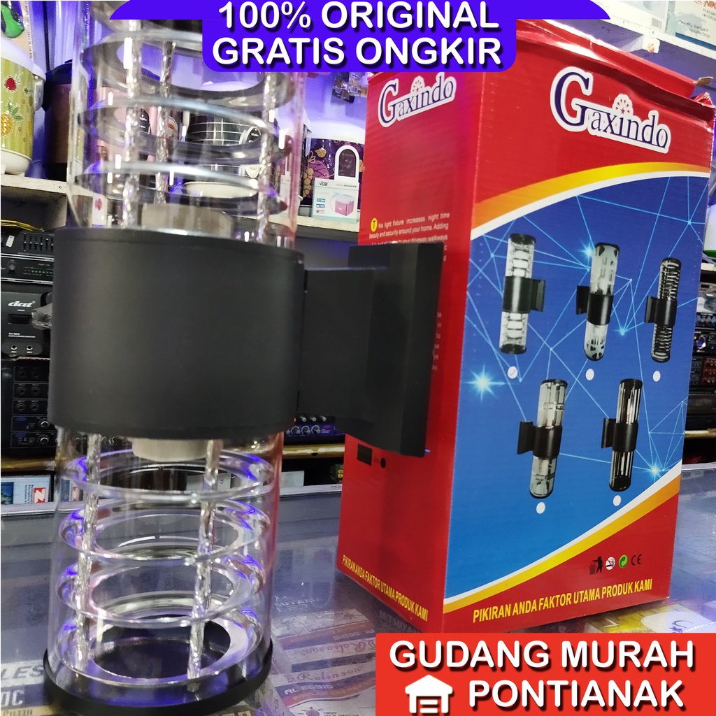 Lampu Dinding Ornamen Hiasan Tiang 2 Mata Lampu