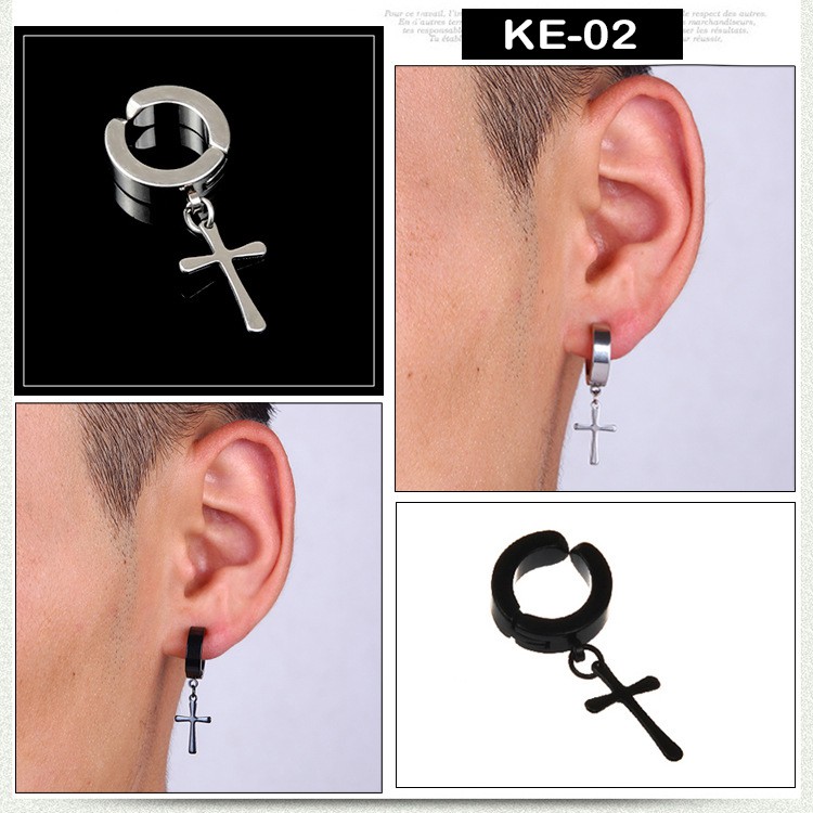 Anting Magnet Pria Non Tindik 6mm | Earrings Stainless Steel Premium Impor