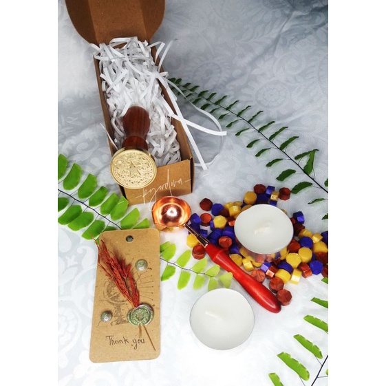 

Wax Seal Stamp Set Beginner Starter / Paket Murah Wax Seal Stempel Lengkap