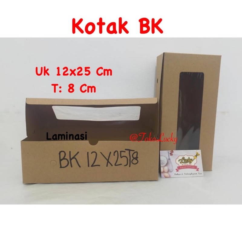 

Kotak BK / Kotak Kue Polos /Kotak Kue Laminasi uk 12x25Cm / 20x20Cm / 22x22Cm / 30x30Cm