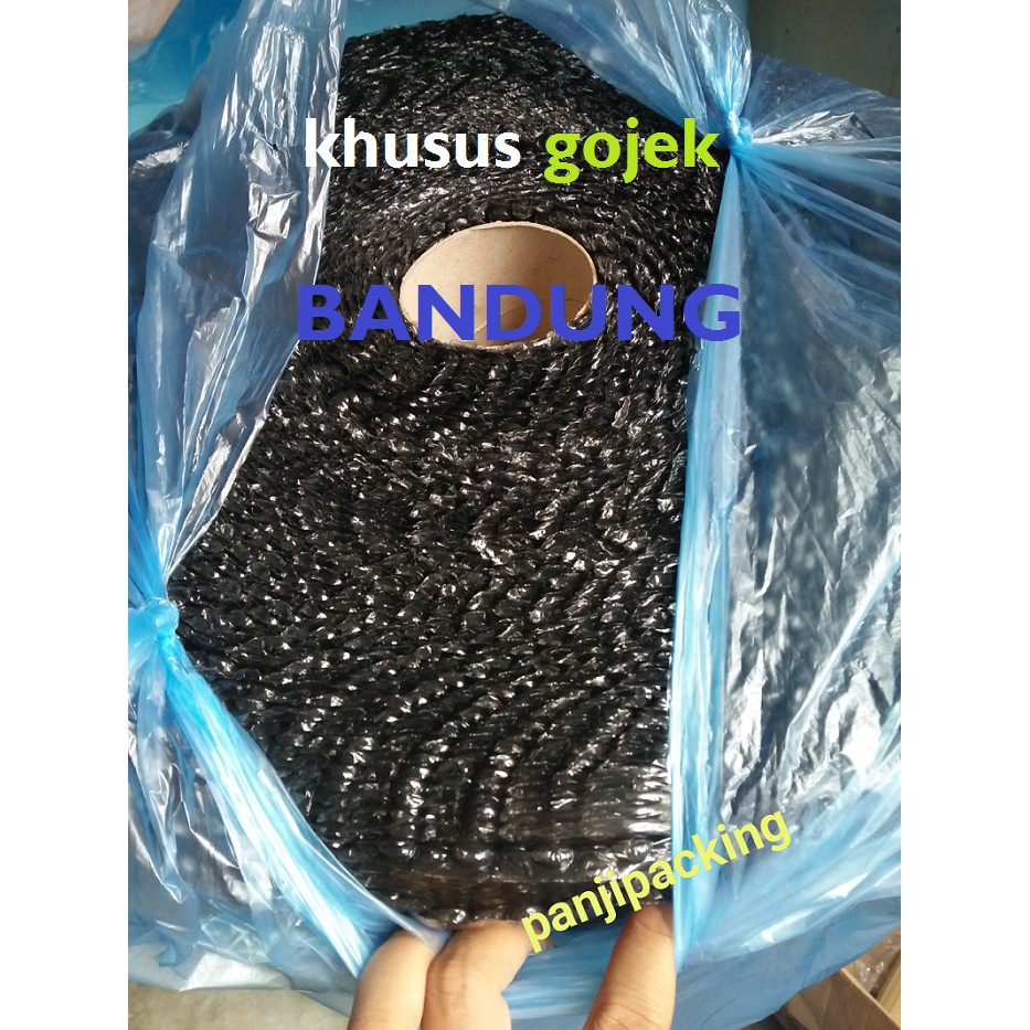 

Bubble wrap warna hitam khusus Bandung roll plastik bubblewrap warp 50m x 1,25m buble warp kuat