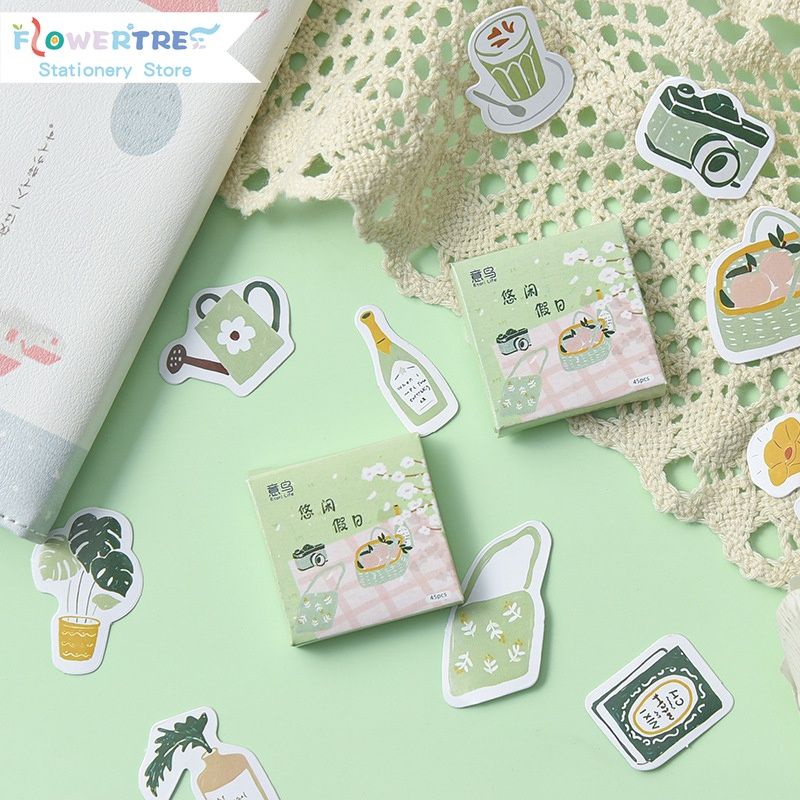 

BAYAHXX 45pcs Stiker Untuk Dekorasi Jurnal / Scrapbook