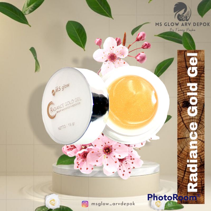RADIANCE GOLD GEL BRIGHT AND SMOOTH BOOSTER 16gr BY MS GLOW ORIGINAL FREE GIVEAWAY / CREAM SIANG / C