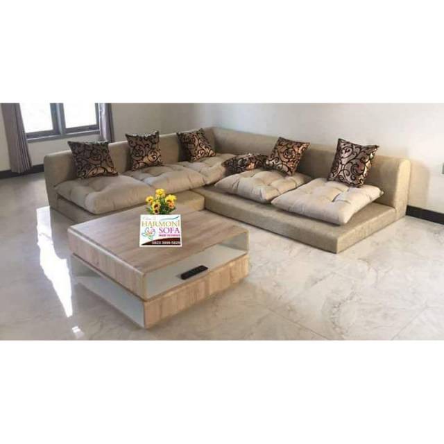 Big Sale Sofa Tamu L Minimalis Model Lesehan  Shopee Indonesia