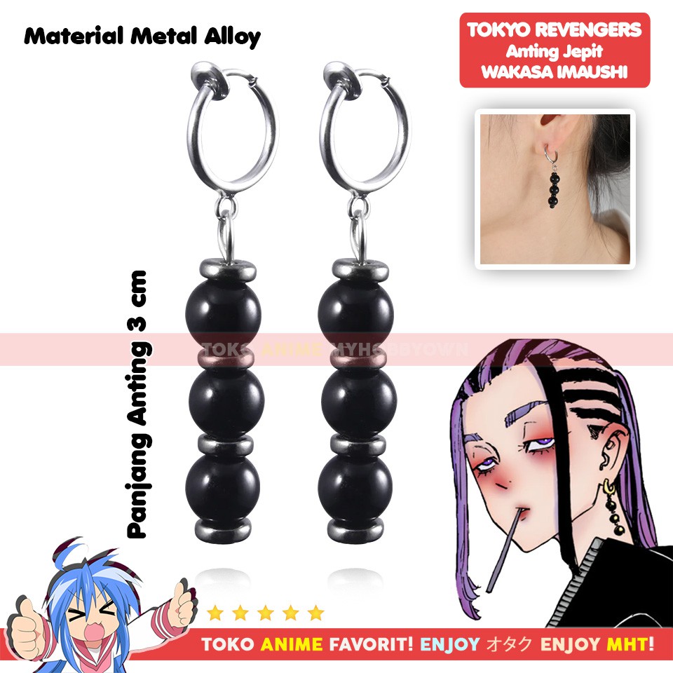 Anting Tokyo Revengers Wakasa Imaushi Cosplay Brahman