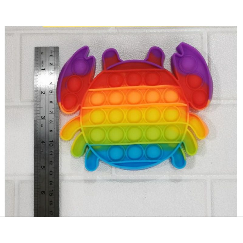POP IT KEPITING | POP IT RAINBOW | POP IT MURAH | POP IT JUMBO-kepiting 13cm