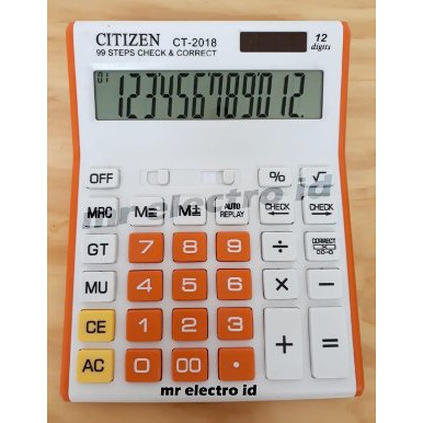 

Ready Stok KALKULATOR CITIZEN CT 2018 12 DIGIT WARNA RANDOM terbatas
