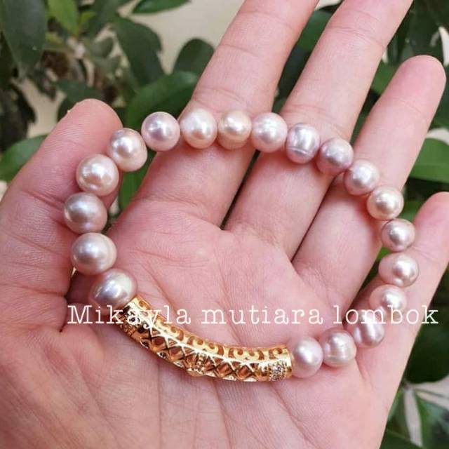 Gelang mutiara asli Lombok|Gelang mutiara tawar|Gelang mutiara lombok|Gelang mutiara kekinian|kado