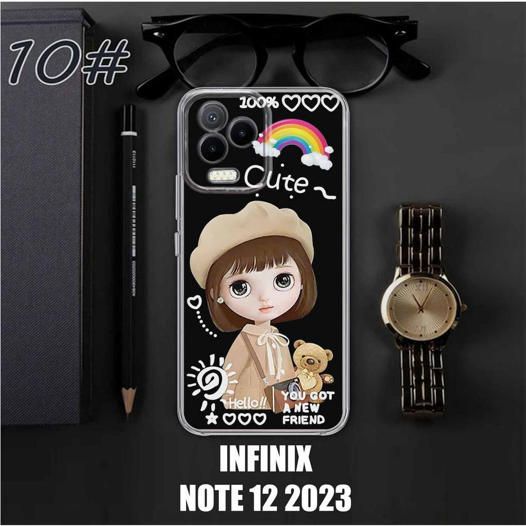 Case INFINIX NOTE 12 2023 Motif [CUTE] Terlaris Casing INFINIX NOTE 12 2023 Terbaru Clear Case Prote