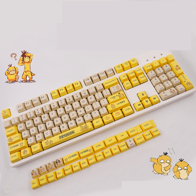 Keycap 104 Tombol Oem Sublimasi Pbt Tema Binatang Cherry Untuk Keyboard Mekanik