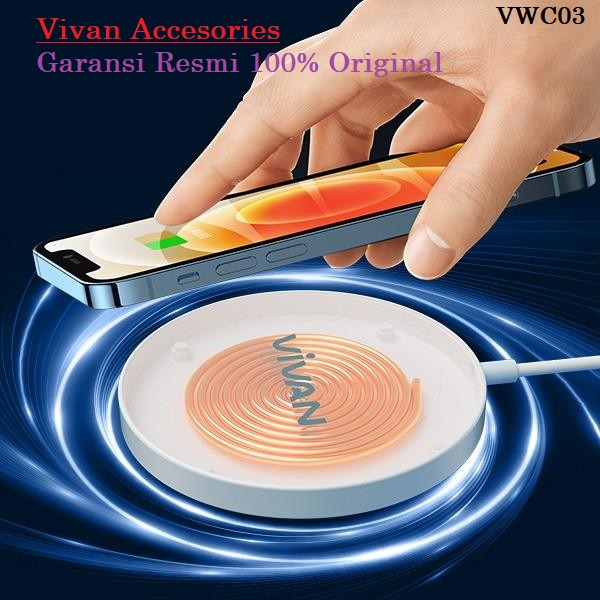 Vivan VWC03 Wireless Quick Charger 15W Max for Apple iPhone &amp; Android