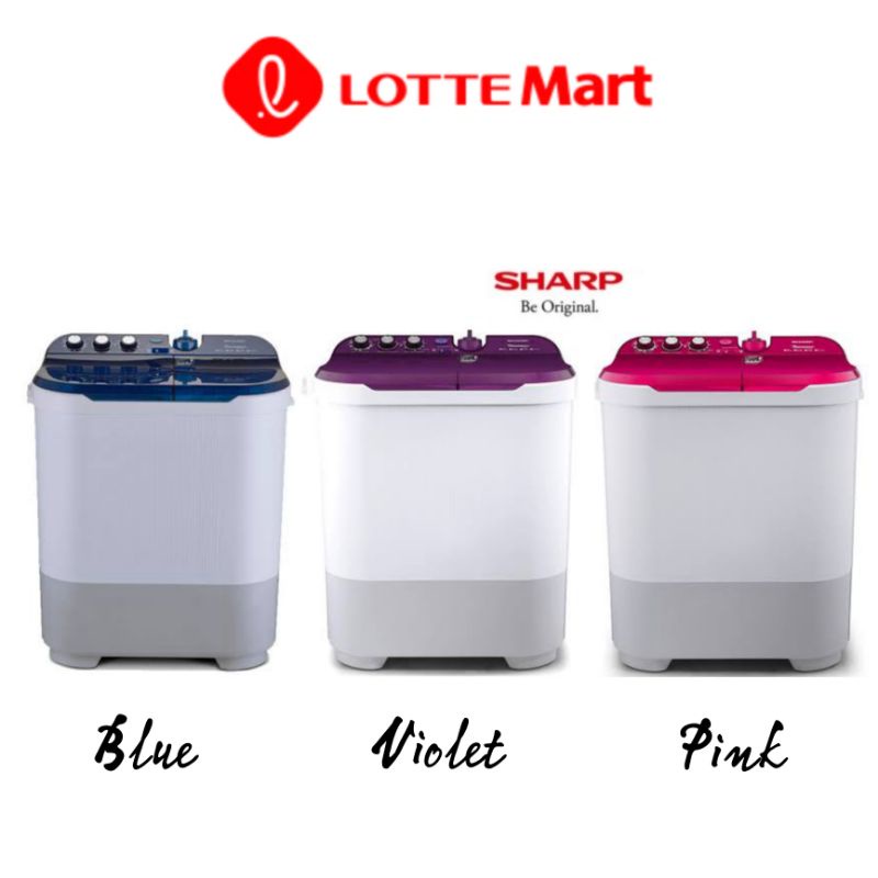 Sharp mesin cuci dua tabung Es T1090 kapasitas 10Kg