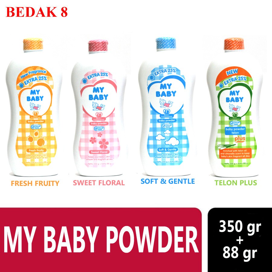 Bedak My Baby Powder 350 gr + 88gr/ Bedak Bayi My Baby/ My Baby Talk