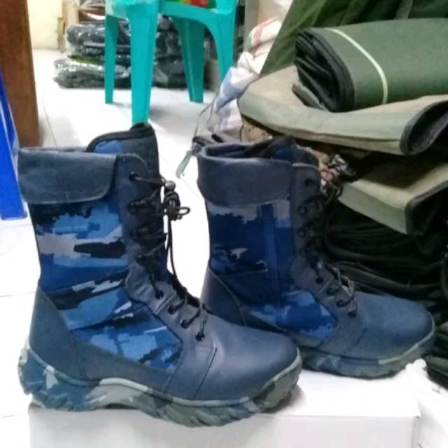 Sepatu pdl tni AU/sepatu doreng asli jatah