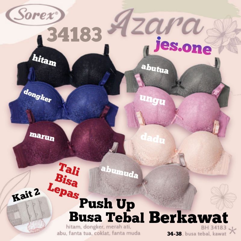 ASLI Sorex 34183 Bra Bh Busa Tebal Maximizer Push Up Berkawat 34-38