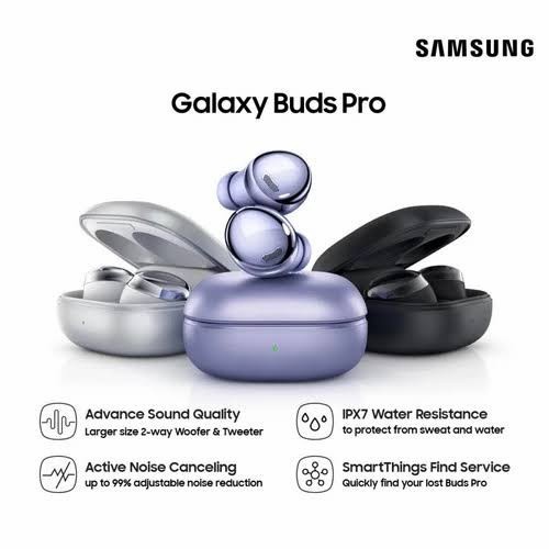 Headset Bluetooth Pure Bass TWS Galaxy Buds Pro Super Clone R190 OEM