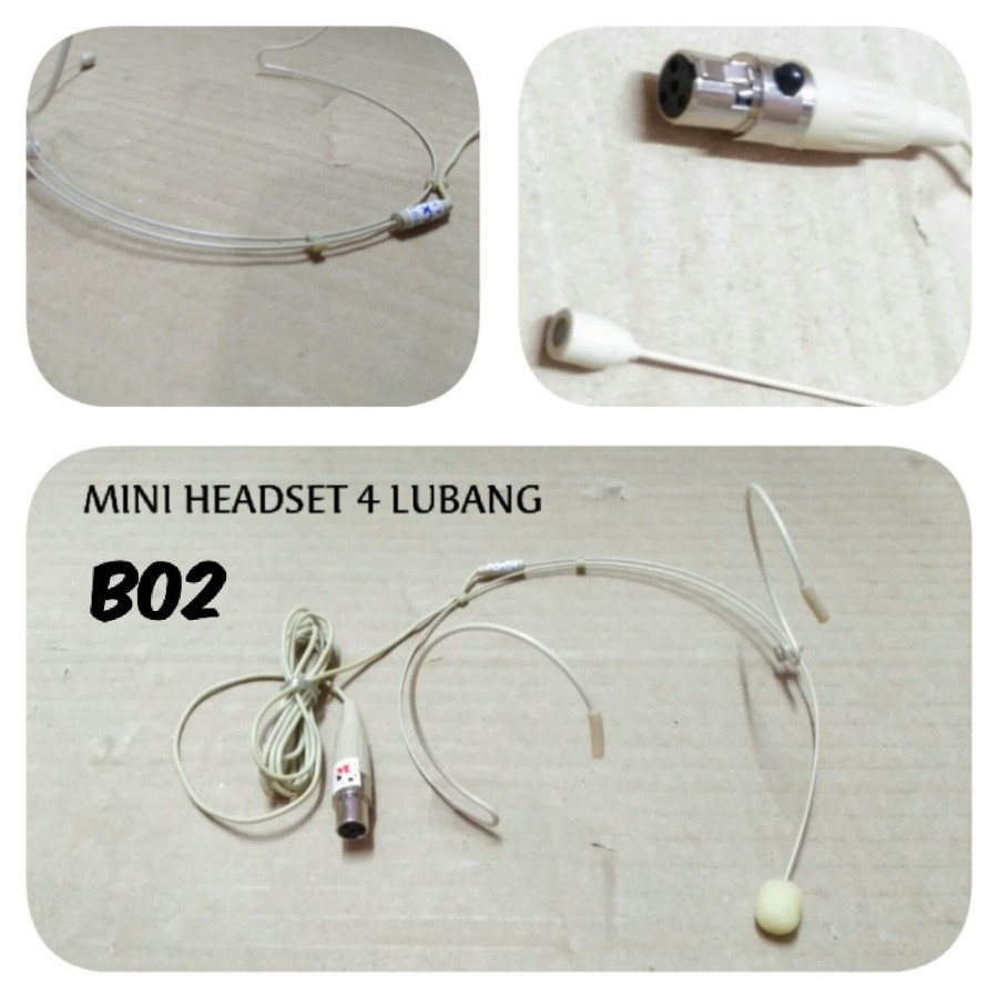 MIC HEADSET LIDIK JACK 4 PIN B02 MICROPHONE BANDO