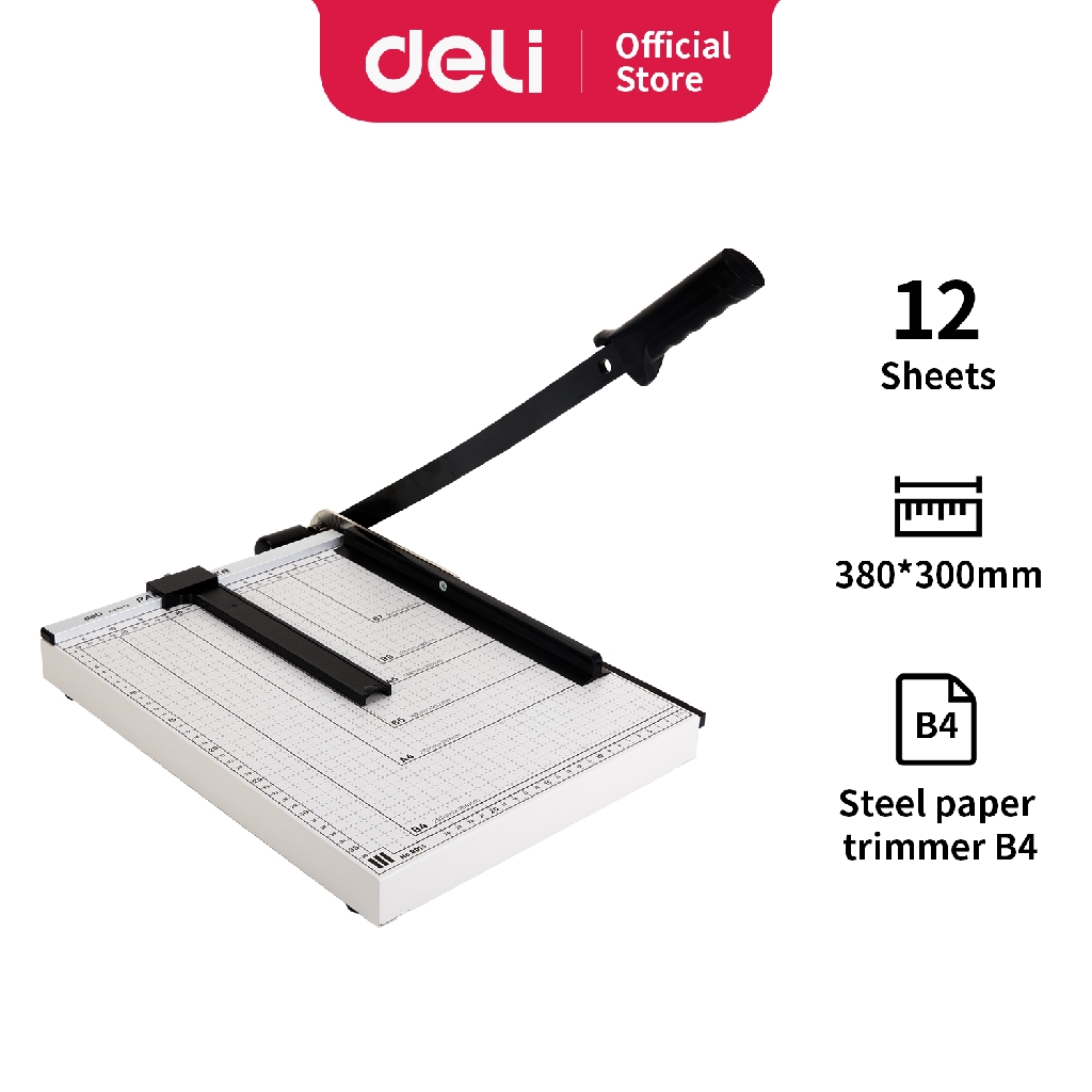 

Deli Pemotong kertas bahan baja paper trimmer 15"*12"(38X30Cm) E8013