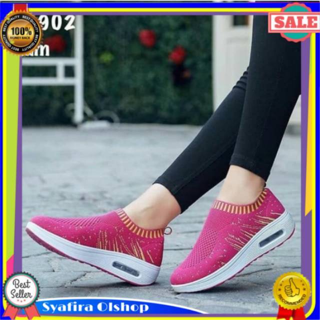 SLIP ON CASUAL EAGLE PINK FANTA FASHION WANITA SEPATU WANITA