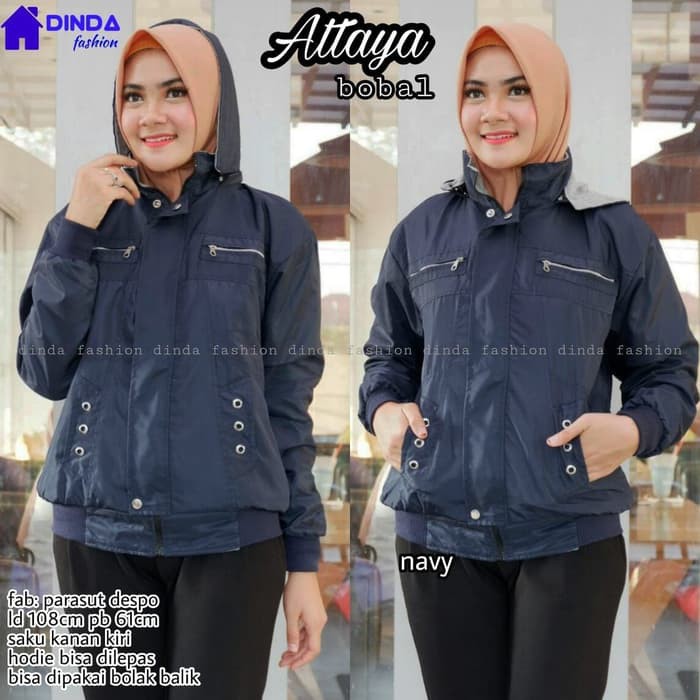 JAKET ATTAYA PARASUT WANITA MAYER BOBAL / ATTAYA BOBAL ANTI AIR / WATERPROOF JAKET