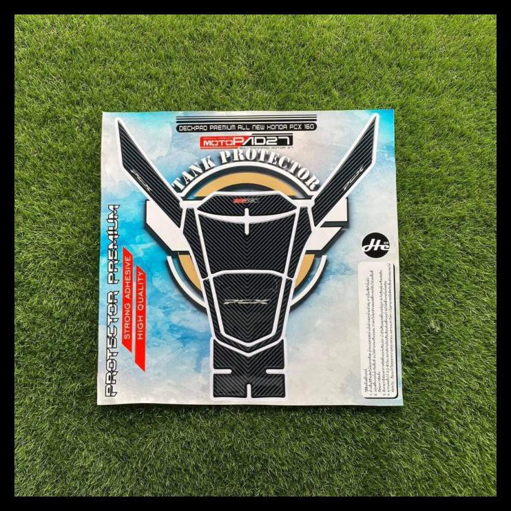 DISKON DAKPAD TANKPAD NEW PCX 160 CC STICKER RESIN TIMBUL - HITAM