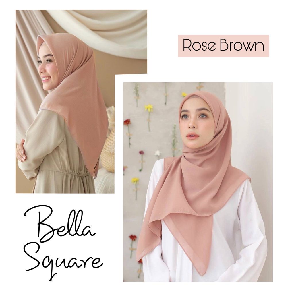 Hijab Bella Square II Hijab Segiempat Bella Square II Hijab Pollycotton II Kerudung II Jilbab panjang termurah part 2-7