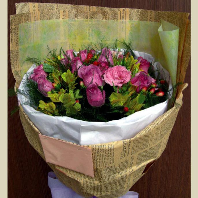 

5Pcs Retro Wrapping Paper Double Sided Newspaper Kraft Paper Kertas Ryanstore36