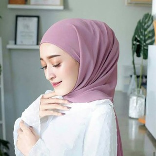 Jual Pashmina + inner 2in1 diamond / pashmina uk 180x75 / pashmina