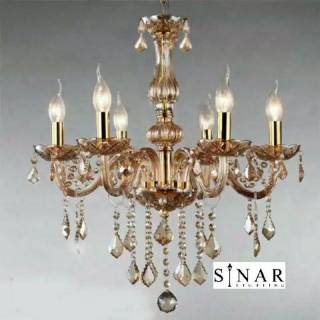  Lampu  hias  gantung  chandelier kristal 8801 6 SPECIAL 