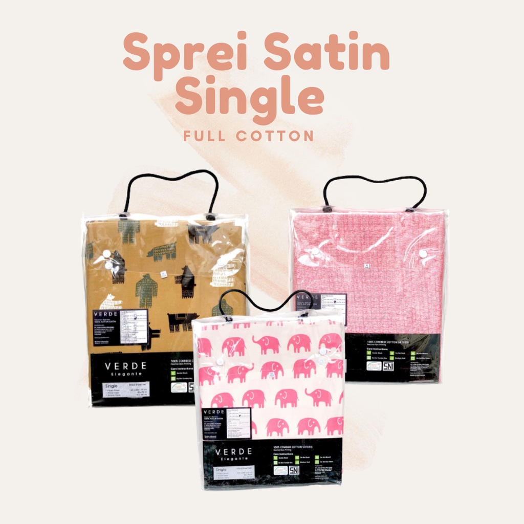 Lemons Sprei SINGLE No 1 Satin Ex Mall Motif Anak 120 X 200 Tinggi 40 cm