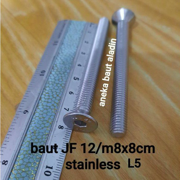 baut JF 12/m8x8cm L5 stainless