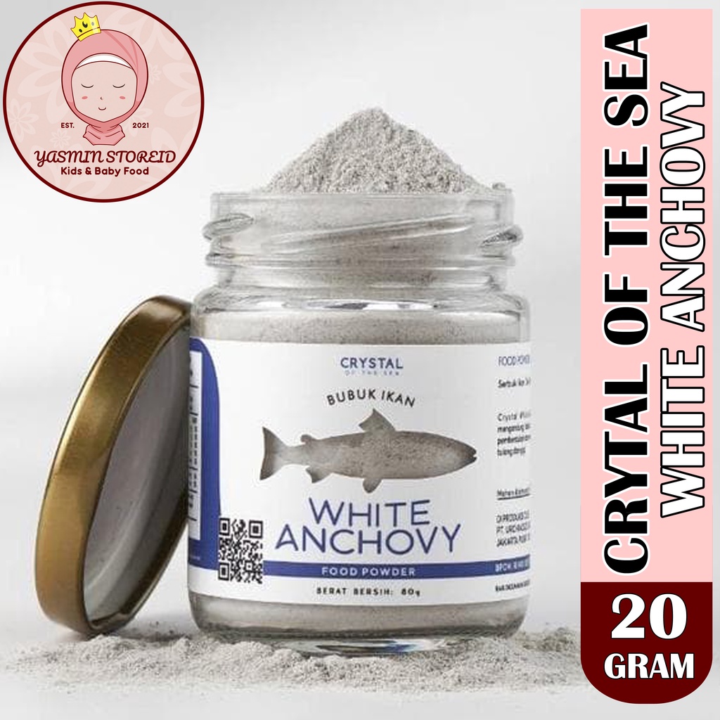 

Crystal of the sea White Anchovy 20gr / Kaldu Bubuk Ikan Teri Cocok Untuk MPASI