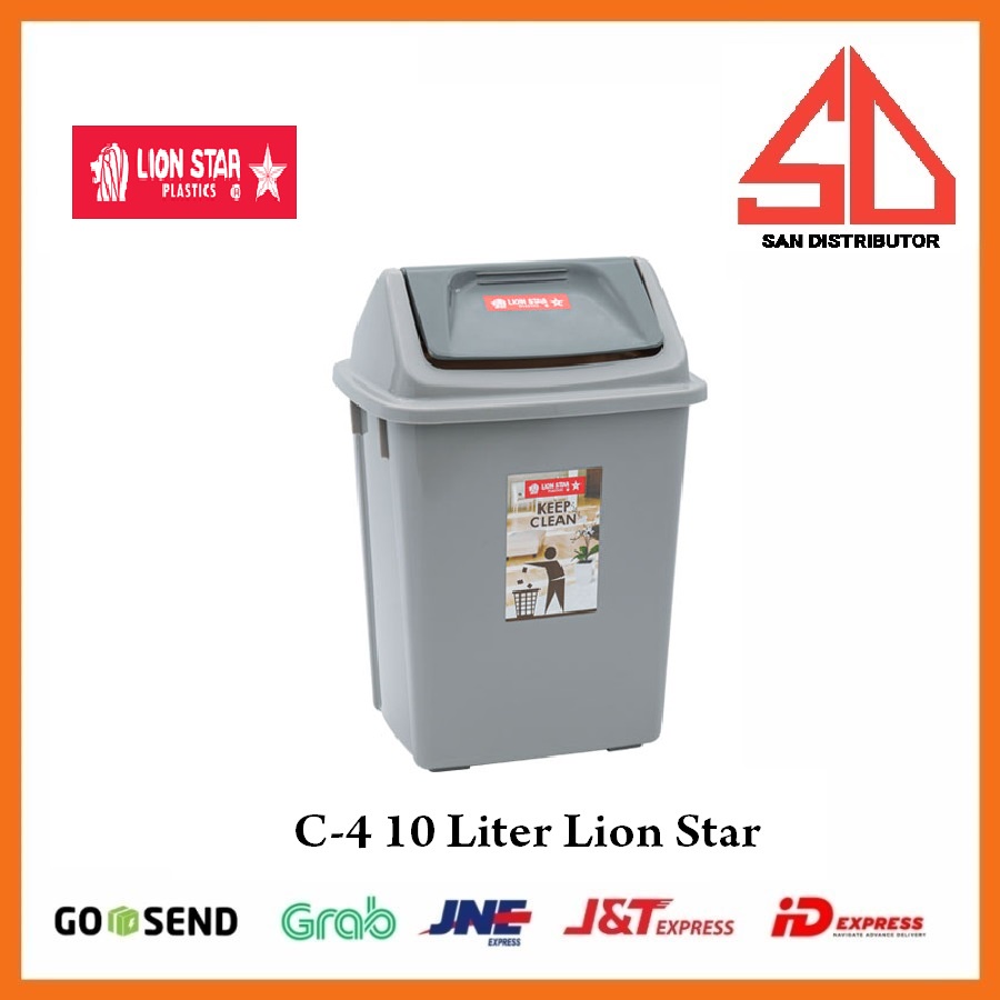 Kotak Sampah tempat sampah Dustbin 10 Liter Lion Star C-4