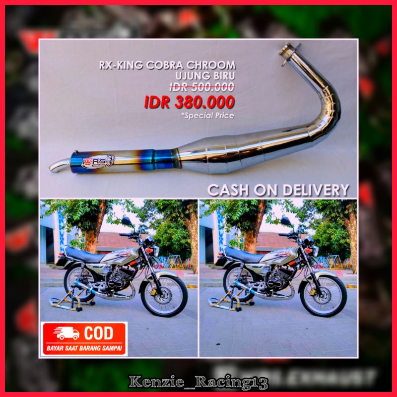 Knalpot Rx king Knalpot Rx Special Cobra Crom Wrs Exhaust Garing Gemrincing