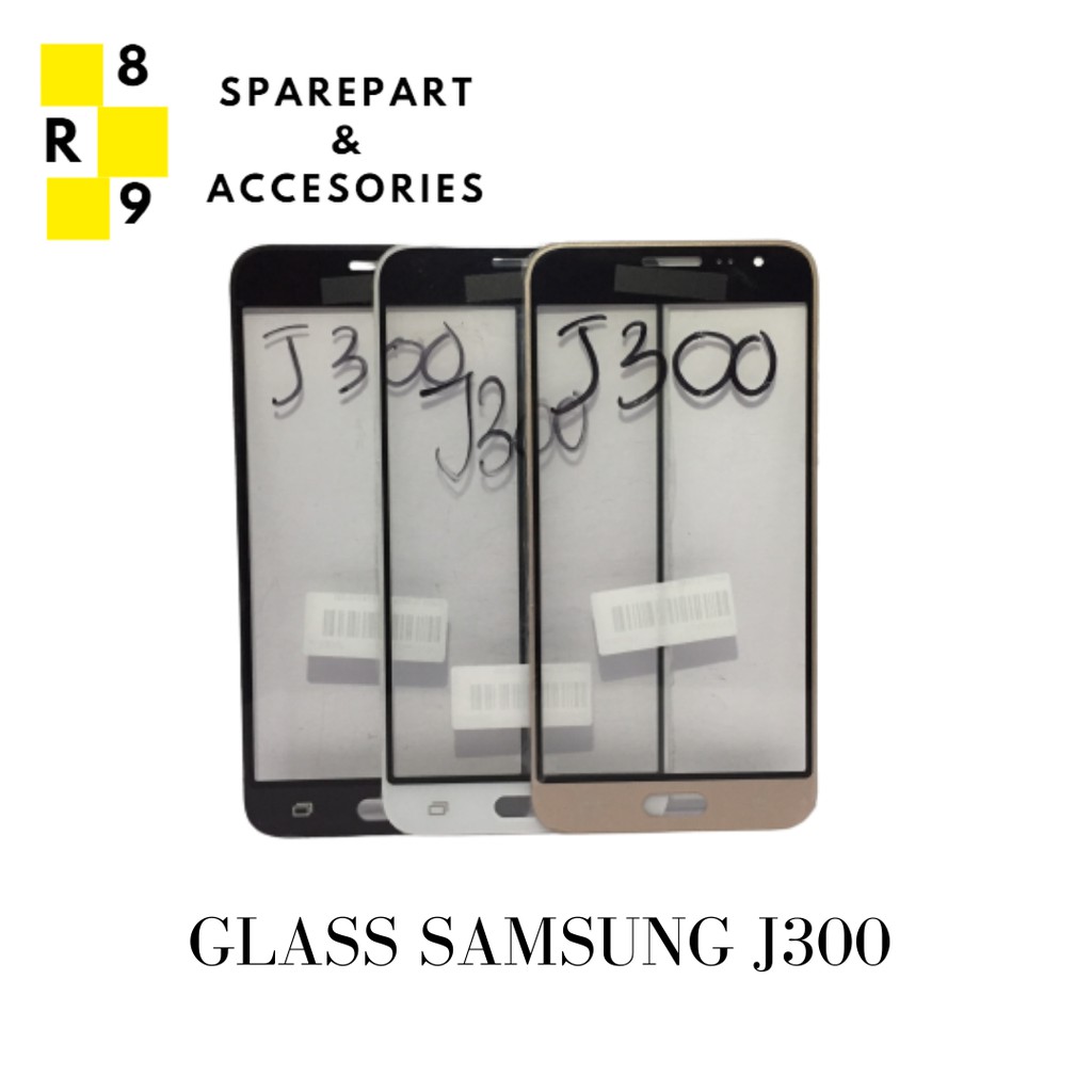 GLASS TS SAMSUNG J3 / J300 GOLD / HITAM